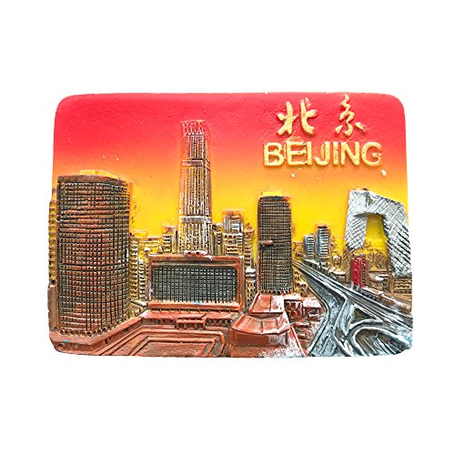 3D-Kühlschrankmagnet in Peking-Stadt, berühmte Touristensouvenirs, Kunstharz-Kühlschrankmagnet, Heim- und Küchendekoration von Wedare Magnet Souvenir