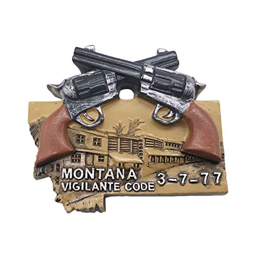 3D Montana USA Kühlschrankmagnet Tourist Travel Souvenirs Handgemachte Harz Handwerk Magnetische Aufkleber Home Küche Dekoration Kühlschrankmagnet Sammlung Geschenk von Wedare Magnet Souvenir