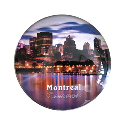 3D Montreal Kanada Kühlschrank Kühlschrankmagnet Kristall Glas Magnet Handmade Tourist Travel Souvenir Sammlung Geschenk Whiteboard Magnetic Sticker Home Decoration von Wedare Magnet Souvenir