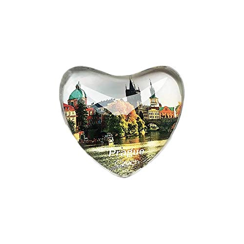 3D Prag Tschechische Kühlschrank Kühlschrankmagnet Kristall Glas Handgemachte Tourist Travel Souvenir Sammlung Geschenk Whiteboard Magnetischen Aufkleber Dekoration von Wedare Magnet Souvenir