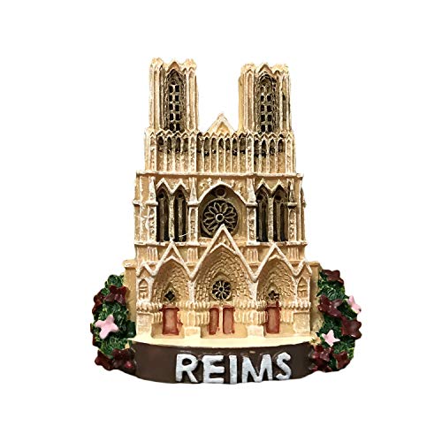 3D Reims Frankreich Kühlschrank Kühlschrankmagnet Touristische Souvenirs Harz Handwerk Magnetischen Aufkleber Home Küche Dekoration Reise Geschenk von Wedare Magnet Souvenir