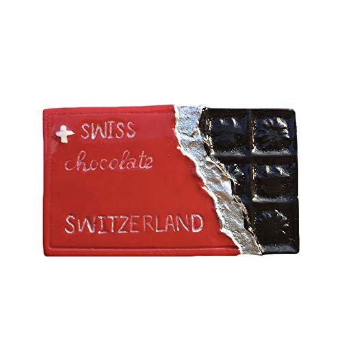 3D Schweizer Schokolade Schweiz Kühlschrank Kühlschrankmagnet Tourist Souvenirs Handgemachte Harz Handwerk Magnetische Aufkleber Home Küche Dekoration Reise Geschenk von Wedare Magnet Souvenir