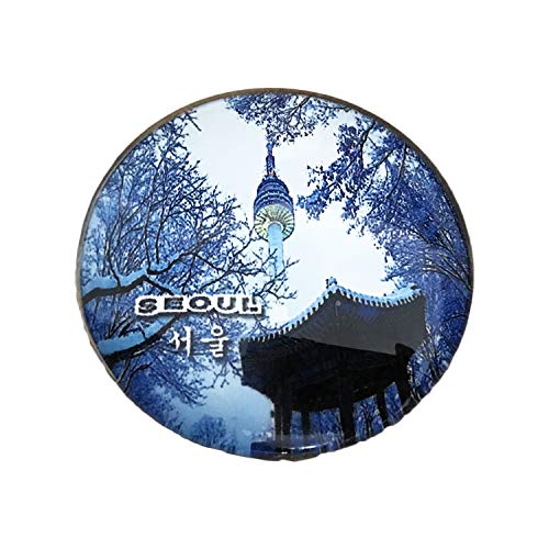 3D Seoul Korea Kühlschrank Kühlschrankmagnet Kristall Glas Magnet Handmade Tourist Travel Souvenir Sammlung Geschenk Whiteboard Magnetischen Aufkleber Dekoration von Wedare Magnet Souvenir