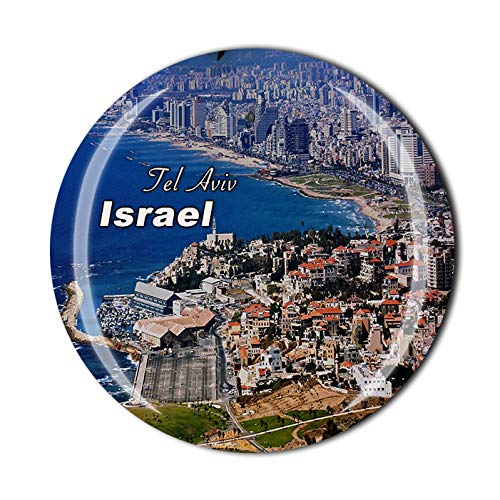 3D Tel Aviv Israel Kühlschrankmagnet Kristall Glas Magnet Reise Souvenir Sammlung Geschenk Magnet Sticker Home Küche Dekoration von Wedare Magnet Souvenir