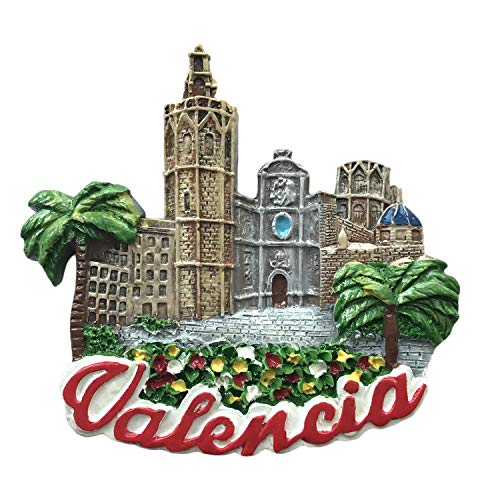 3D Valencia Spanien Kühlschrank Magnet Travel Souvenir Aufkleber, Spanien Handarbeit Home und Küche Dekoration Kühlschrank Magnet von Wedare Magnet Souvenir