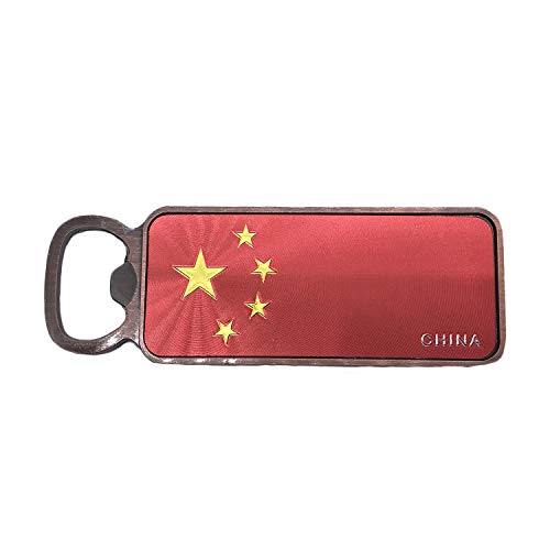 China 3D Chinesische Flagge Kühlschrankmagnet Flaschenöffner Touristische Souvenirs Sammlung, China Magnetische Aufkleber Kühlschrankmagnet Bier Öffner von Wedare Magnet Souvenir