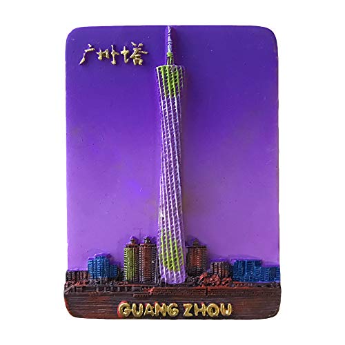 Guangzhou-Turm 3D-Kühlschrankmagnet, Touristensouvenirs-Aufkleber, Kunstharz-Kühlschrankmagnet, Heim- und Küchendekoration von Wedare Magnet Souvenir