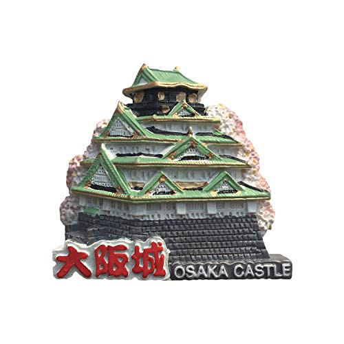 Japan 3D Osaka Schloss Kühlschrank Magnet Harz Reise Souvenirs, handgemachte Haus & Küche Dekoration Osaka Kühlschrank Magnet Sammlung Geschenk von Wedare Magnet Souvenir