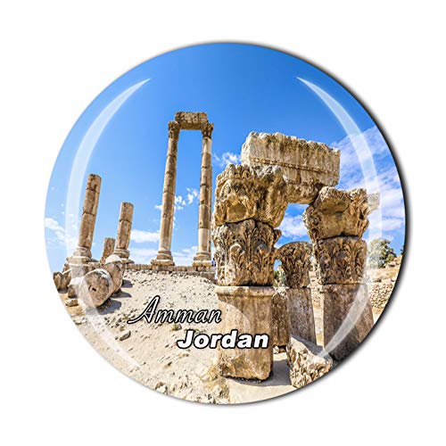 Jordan 3D Amman Kühlschrankmagnet Kristall Glas Magnet Reise Souvenir Sammlung Geschenk Magnet Sticker Home Küche Dekoration von Wedare Magnet Souvenir