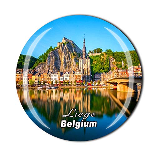 Liege Belgien 3D Kühlschrankmagnet Souvenir Kristall Glas Magnet Tourist Reise Souvenir Sammlung Geschenk Magnetaufkleber Home Küche Dekoration von Wedare Magnet Souvenir