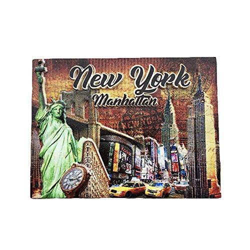 Manhattan New York 3D USA Kühlschrankmagnet Tourist Travel Souvenirs Handgemachte Harz Handwerk Magnetische Aufkleber Home Küche Dekoration Kühlschrankmagnet Sammlung Geschenk von Wedare Magnet Souvenir