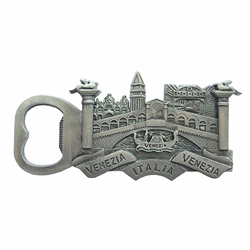 Venedig Venezia 3D-Kühlschrankmagnet Italien Souvenir Silber Kühlschrankmagnet Flaschenöffner von Wedare Magnet Souvenir