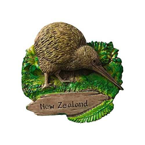 Kiwi Vogel Neuseeland 3D Kühlschrankmagnet Touristen-Souvenirs Aufkleber, handgefertigt, Harz, Heimdekoration, Neuseeland, Kühlschrankmagnet von Wedare Magnet Souvenir