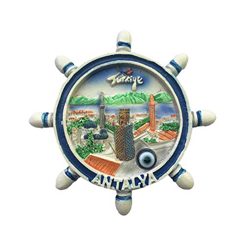 Antalya Türkei 3D Ruder-Kühlschrankmagnet, Reiseaufkleber, Souvenirs, Heim- und Küchendekoration, Türkei-Kühlschrankmagnet aus China von Wedare Magnet Souvenir