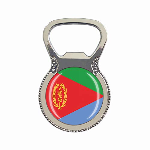 Eritrea-Flagge Bierflaschenöffner, Kühlschrankmagnet, Metall, Glas, Kristall, Reise-Souvenir, Geschenk, Heimdekoration von Wedare Souvenir