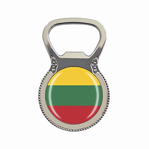Litauen Flagge Bierflaschenöffner Kühlschrank Magnet Metall Glas Kristall Reise Souvenir Geschenk Heimdekoration von Wedare Souvenir