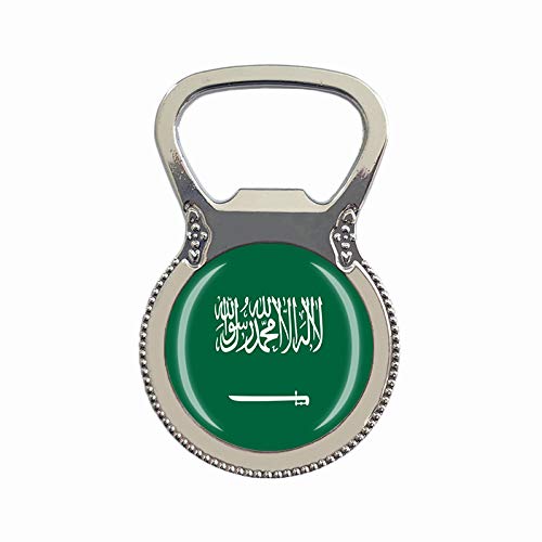 Saudi-Arabien-Flagge Bierflaschenöffner Kühlschrankmagnet Metall Glas Kristall Reise Souvenir Geschenk Heimdekoration von Wedare Souvenir