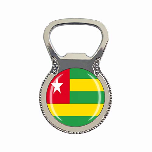 Togo Flagge Bierflaschenöffner Kühlschrank Magnet Metall Glas Kristall Reise Souvenir Geschenk Heimdekoration von Wedare Souvenir