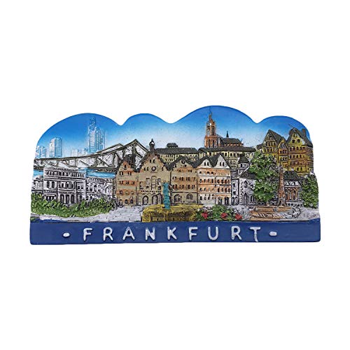 Frankfurt Deutschland 3D Kühlschrankmagnet Touristische Souvenirs Harz Magnetische Aufkleber Kühlschrankmagnet Home & Kitchen Dekoration aus China von Wedare Magnet Souvenir