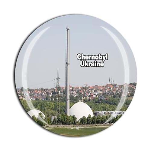 3D Chernobyl Ukraine Kühlschrankmagnet Souvenir Kristallglas Tourist Reise Souvenir Sammlung Geschenk Orlando Magnet Aufkleber Home Küche Dekoration von Wedarego