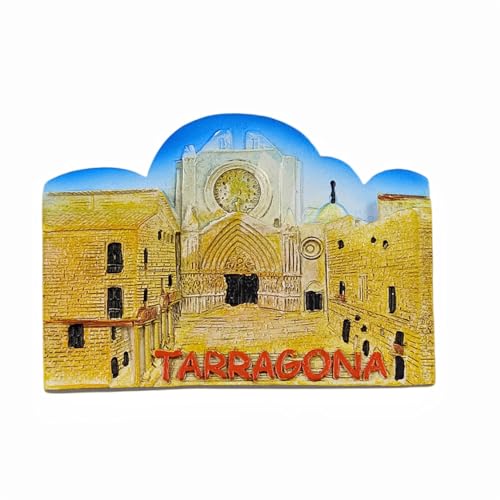 3D-Kühlschrankmagnet, Motiv: Tarragona, Spanien, Souvenir, Geschenk, Harz, handgefertigt, Tarragona-Kühlschrankmagnet, Heim- und Küchendekorationskollektion von Wedarego