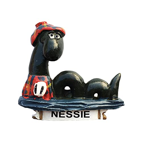 3D-Nessie-Kühlschrankmagnet, Souvenir, Geschenk, Harz, handgefertigt, Nessie-Kühlschrankmagnet, Heim- und Küchendekorationskollektion von Wedarego