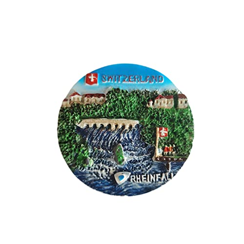 3D Rheinfall Schweiz Kühlschrankmagnet, Souvenir-Geschenk, Kunstharz, handgefertigt, Rheinfälle, Kühlschrankmagnet, Heim- und Küche, Dekoration von Wedarego