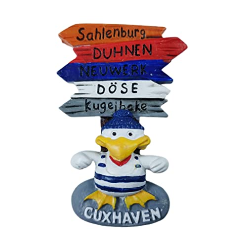 Cuxhaven Germany 3D-Kühlschrankmagnet, Souvenir-Geschenk, Kunstharz, handgefertigt, Cuxhaven-Kühlschrankmagnet, für Zuhause und Küche, Dekoration von Wedarego