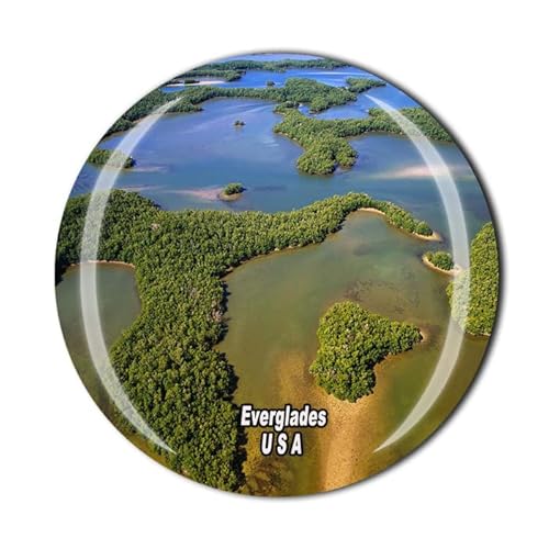 Everglades USA 3D Kühlschrankmagnet Glas Kristall Reise Souvenir Sammlung Geschenk Küche Haus Dekoration Magnet Aufkleber von Wedarego