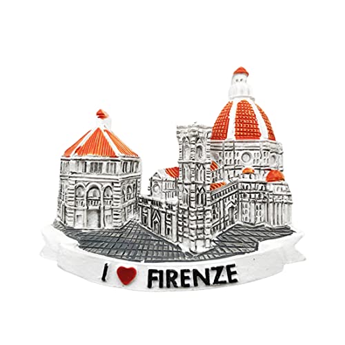 Florenz Italien 3D-Kühlschrankmagnet, Souvenir-Geschenk, Kunstharz, handgefertigt, für Zuhause und Küche, Dekoration von Wedarego