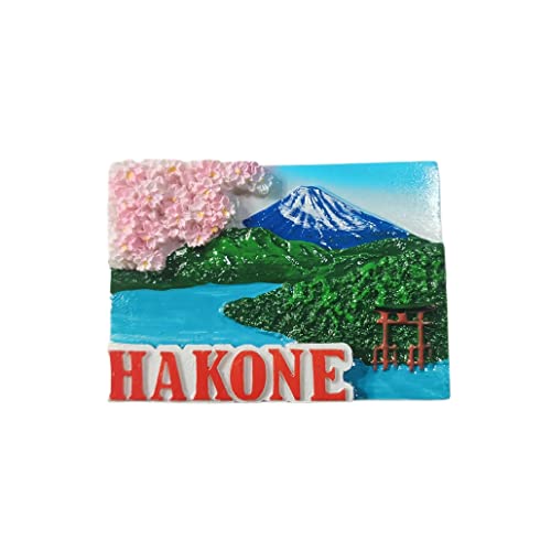 Hakone Japan 3D-Kühlschrankmagnet, Souvenir-Geschenk, Kunstharz, handgefertigt, Hakone-Kühlschrankmagnet, Heim- und Küchendekoration, Kollektion von Wedarego