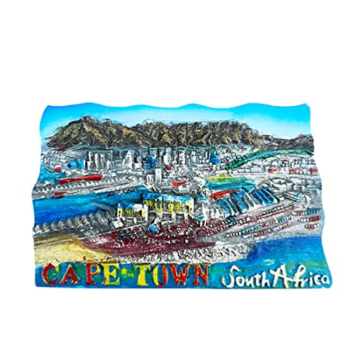 Kapstadt Südafrika 3D-Kühlschrankmagnet, Souvenir-Geschenk, Kunstharz, handgefertigt, Kapstadt, Kühlschrankmagnet, Heim- und Küchendekoration, Kollektion von Wedarego