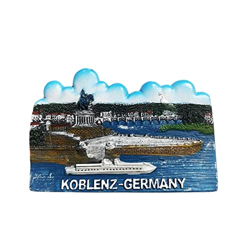 Koblenz Germany 3D Kühlschrankmagnet Souvenir Geschenk, Harz handgefertigt Koblenz Kühlschrankmagnet Home & Kitchen Dekoration Kollektion von Wedarego