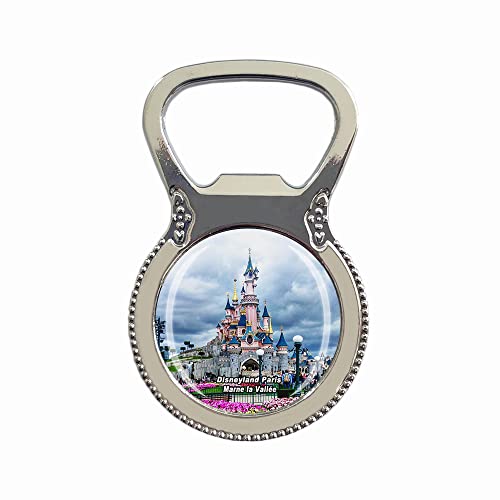 Kühlschrankmagnet, Motiv: Frankreich, 3D, Disneyland, Paris, Marne la Vallée, Kühlschrankmagnet, Metall, Glas, Kristall, Reise-Souvenir, Geschenk, Heimdekoration von Wedarego