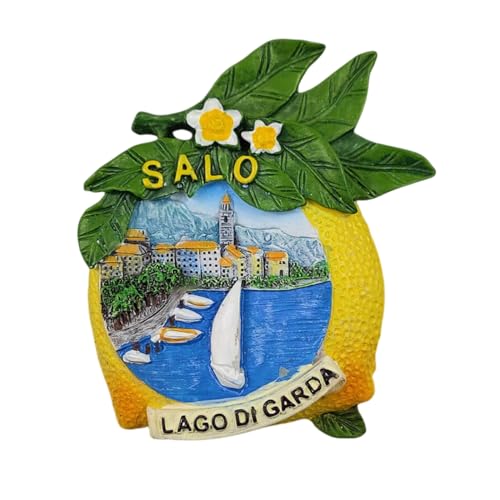 Kühlschrankmagnet, Motiv: Italien Salo, 3D, Lago Di Garda, Souvenir, Geschenk, Kunstharz, handgefertigt, Salo-Kühlschrankmagnet, Heim- und Küchendekorationskollektion von Wedarego
