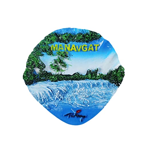 Manavgat Kühlschrankmagnet, Motiv Türkei Antalya, 3D-Manavgat, Kunstharz, handgefertigt, für Zuhause und Küche, Dekoration von Wedarego