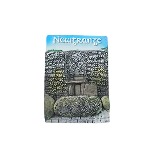 Newgrange County Meath Irland 3D-Kühlschrankmagnet, Souvenir-Geschenk, Kunstharz, handgefertigt, für Zuhause und Küche, Dekoration von Wedarego