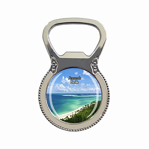 Pensacola Florida USA 3D Amerika Bier Flaschenöffner Kühlschrank Magnet Metall Glas Kristall Reise Souvenir Geschenk Heimdekoration von Wedarego