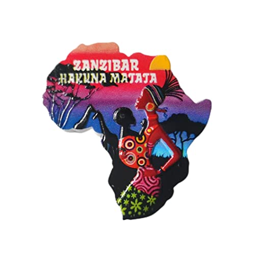Sansibar Tansania 3D-Karte Kühlschrankmagnet Souvenir Geschenk, Kunstharz, handgefertigt, Sansibar, Kühlschrankmagnet, Heim- und Küche, Dekoration von Wedarego