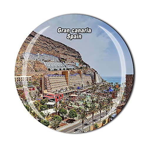 Spanien 3D Gran Canaria Kühlschrankmagnet Kristallglas Magnet Tourist Reise Souvenir Sammlung Geschenk Magnetaufkleber Home Küche Dekoration von Wedarego