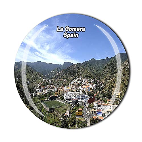 Spanien 3D La Gomera Kühlschrank Magnet Kristall Glas Magnet Touristen Reise Souvenir Sammlung Geschenk Magnetischer Aufkleber Home Küche Dekoration von Wedarego