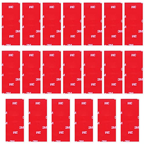 20 Stück 3M Vhb, Weddhuis 3M Doppelseitiger extra starker Klebstoff 3M Doppelseitiger extra starker Klebstoff Quadratisches transparentes doppelseitiges Klebeband (25 x 50 mm) von WeddHuis