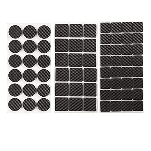 WeddHuis Filzgleiter Selbstklebend - 108 Stück Filzgleiter für Stühle - Möbelgleiter Filz Selbstklebend Schwarz 3mm Dicke - Stuhl Filzgleiter Mit Idealer Klebkraft für Möbel Boden von WeddHuis