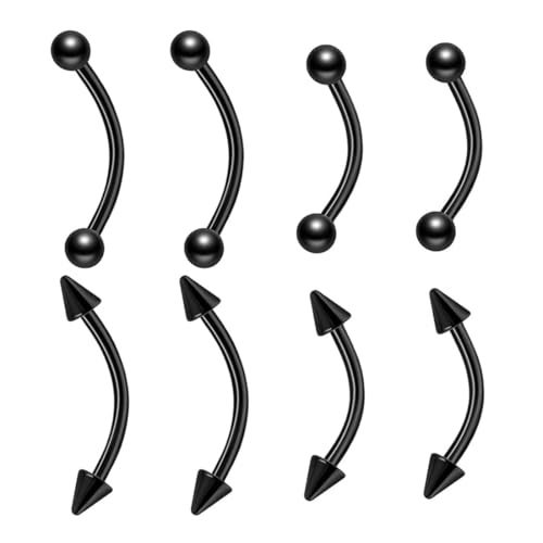 WeddHuis Kurzes Bauchnabelpiercing Chirurgenstahl Barbell Silber Piercing Bauchnabel Schmuck Barbell von WeddHuis