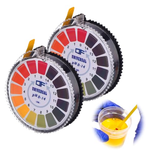 WeddHuis pH-Testpapierrolle: pH-Teststreifen mit vollem pH-Bereich (0-14), pH-Farbkartenintervalle, leicht zu lesen von WeddHuis