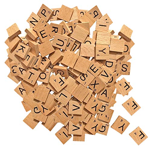 Tiles Buchstaben aus Holz, für Holzarbeiten, Kunst und Basteln und Scrapbooking, 200 Stück - von Wedding Decor von Wedding Decor