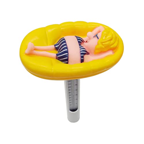 Badethermometer Cartoon Drifter Form Swimmingpool Thermometer Multifunktional klassisches praktisches Wassertemperatur -Messwerkzeug von Weddflower