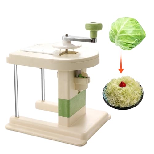 Weddflower Kohlbriss, Handkurbelkohlschneider mit scharfen Klinge, waschbarer wiederverwendbarer Kohlgebiet, tragbarer Kohlschnitzel Shredder für die Küche Weddflower Kohlbriss, Handkurbelkohlschneider mit scharfen Klinge, waschbarer wiederverwendbarer Kohlgebiet, tragbarer Kohlschnitzel Shredder für die Küche von Weddflower