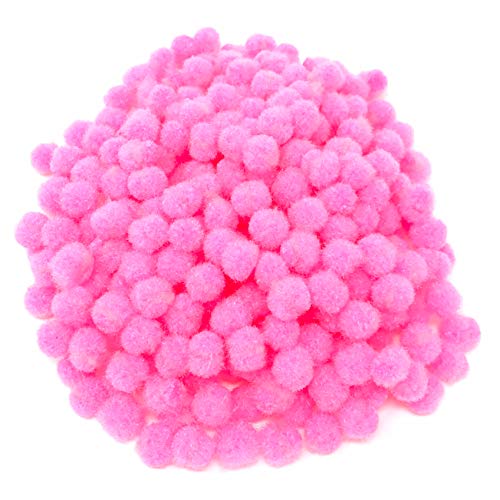 Mini-Pompons, klein, flauschig, 10 mm, Rosa, 250 Stück von Wedding Touches