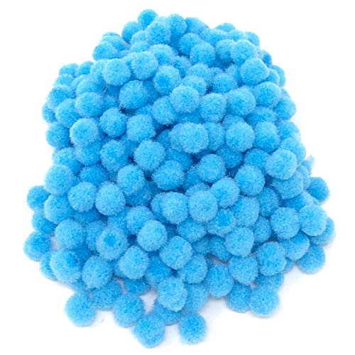 Wedding Touches Kleine flauschige Mini-Pompons, 10 mm, Blau, 1000 Stück von Wedding Touches